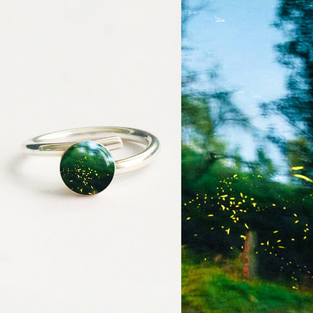 Anillo  Mini Luciérnagas - Susurros del Bosque