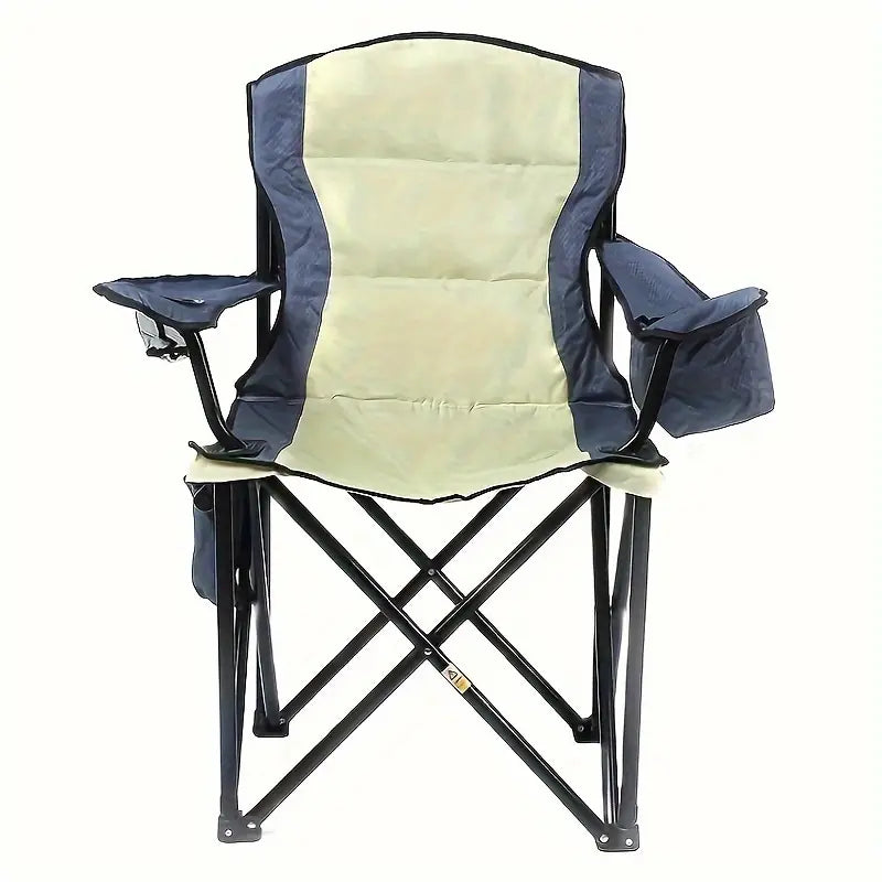 Portable Outdoor Folding Chair - Beige Yellow
