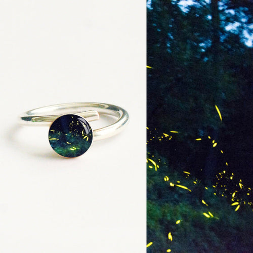 Anillo  Mini Luciérnagas - Susurros del Bosque