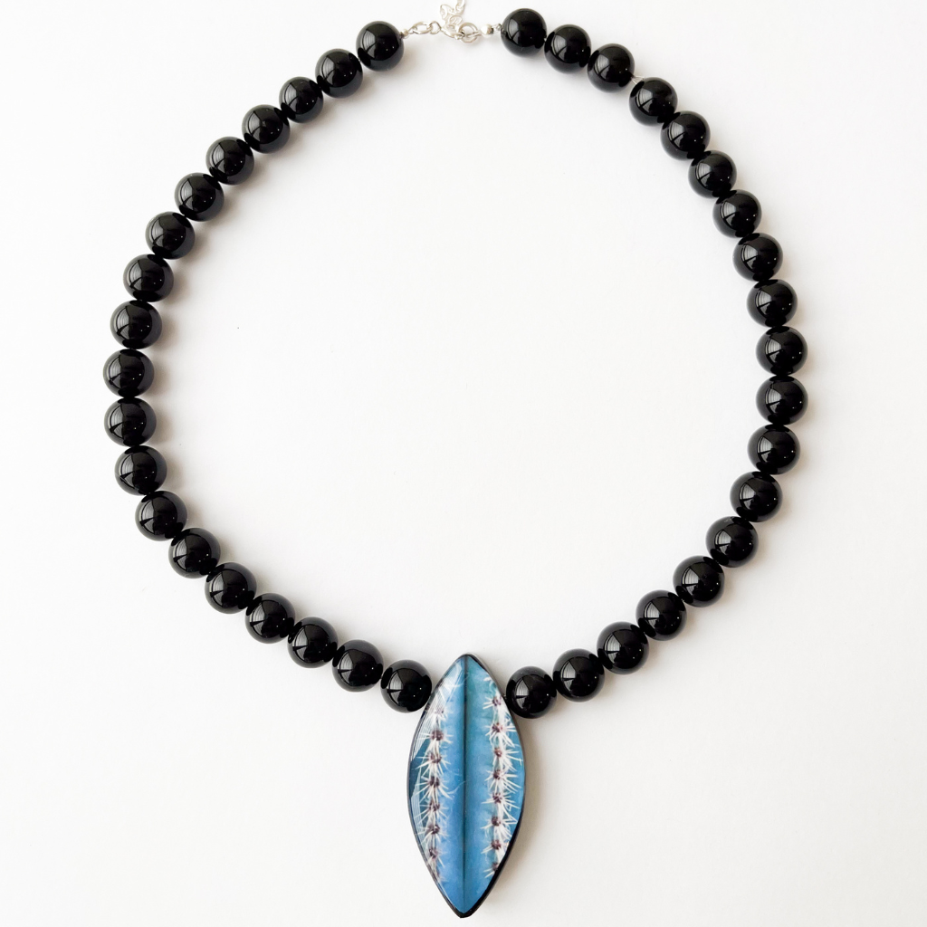 Collar Cactus Azul