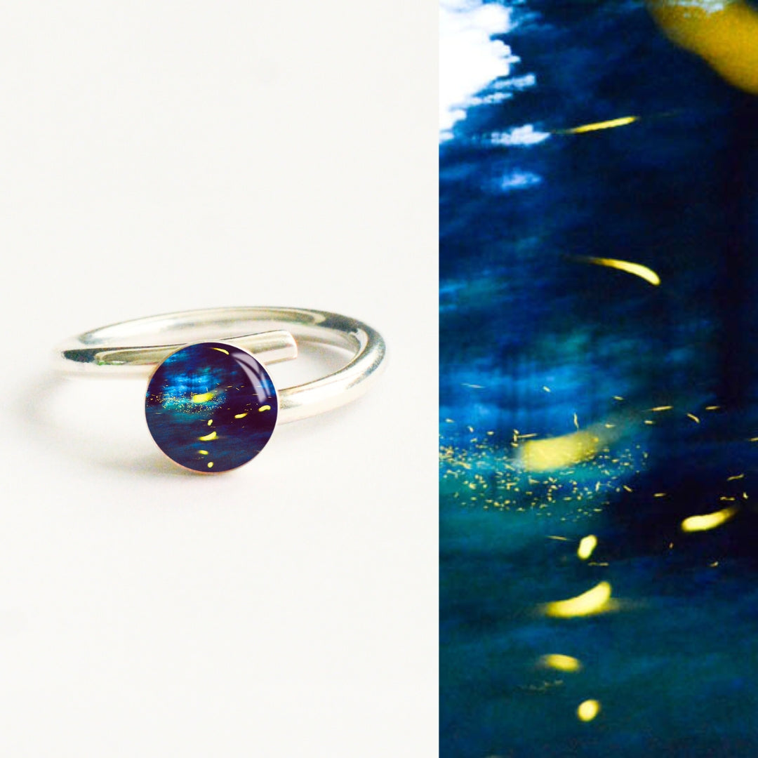 Anillo  Mini Luciérnagas - Susurros del Bosque