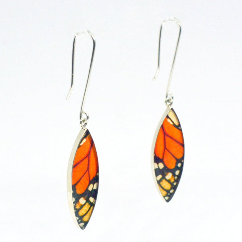 Aretes Colgantes Ovalados Monarca