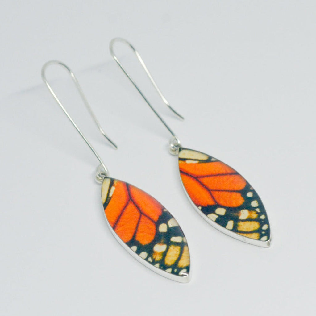 Aretes Colgantes Ovalados Monarca