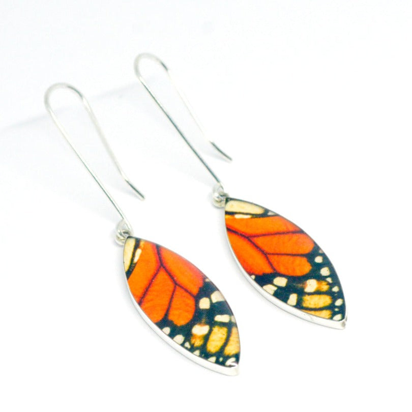 Aretes Colgantes Ovalados Monarca