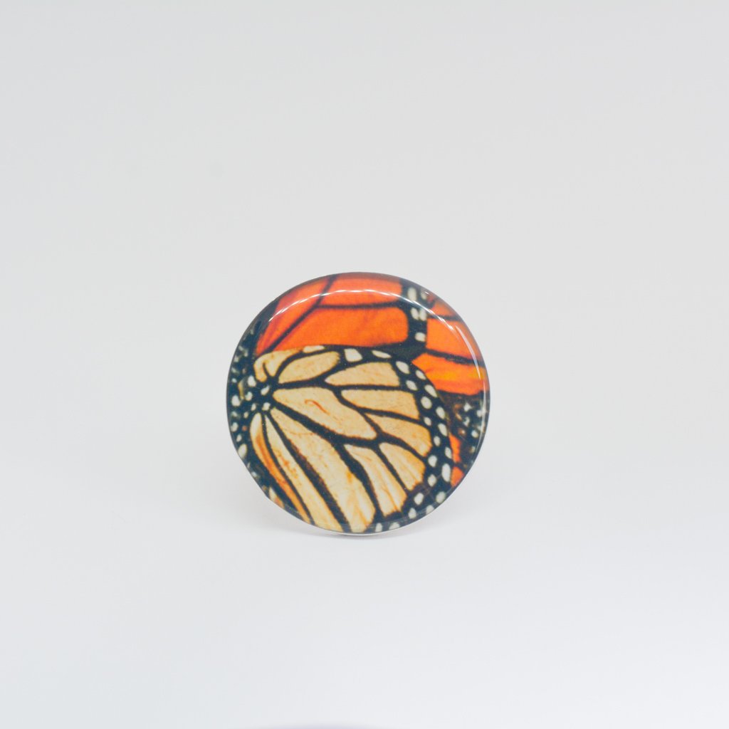 Anillo Alas de Mariposa Monarca