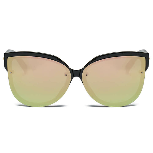 LENOIR | Women Oversized Mirrored Cat Eye Sunglasses