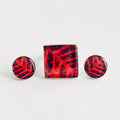 Aretes Crotón Rojo
