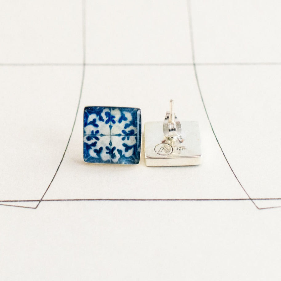 Aretes Cuadrados Talavera SMR