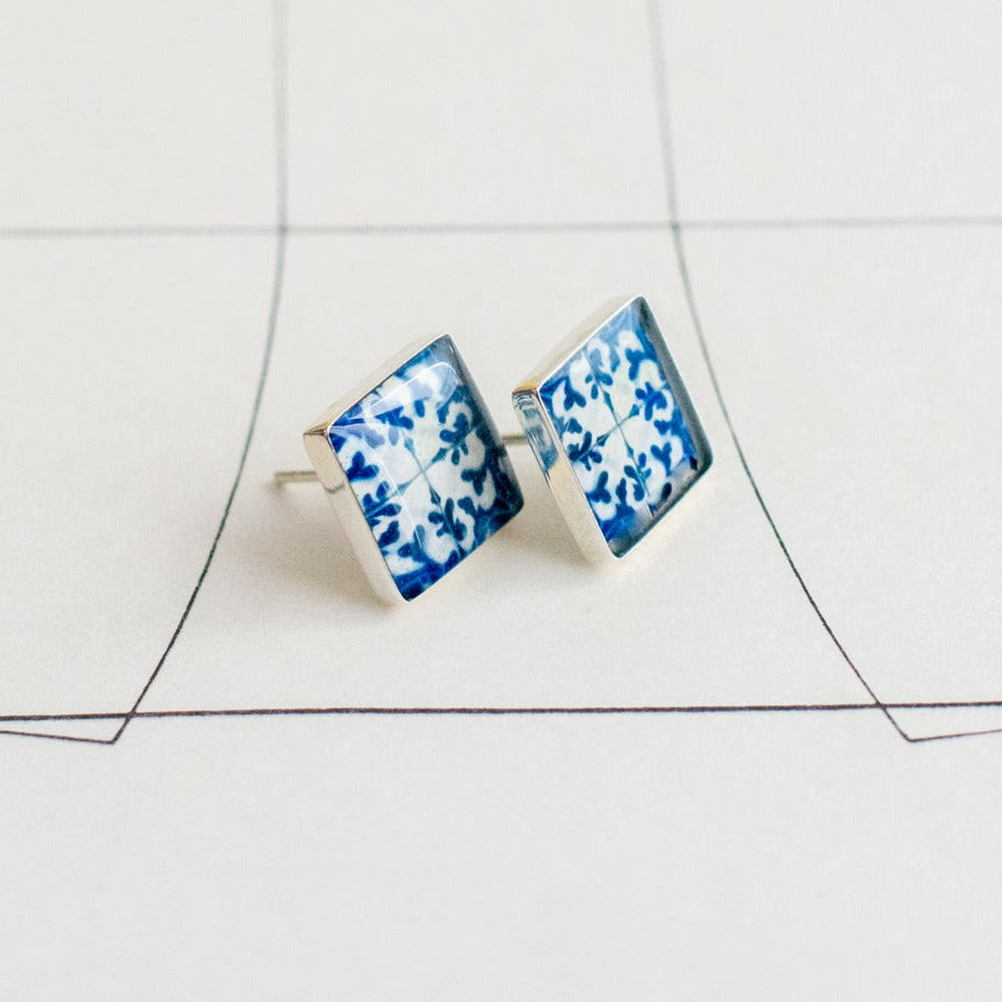 Aretes Cuadrados Talavera SMR