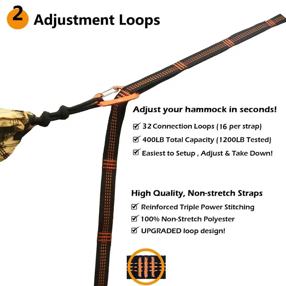 Adjustable Hammock Hanging Belts