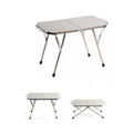 Outdoor Folding Steel Table Tactical Use Silver
