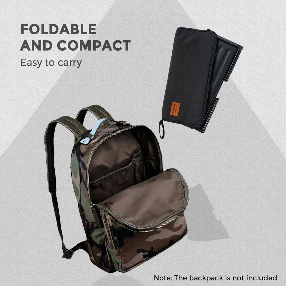 Folding Portable Camping Table Black