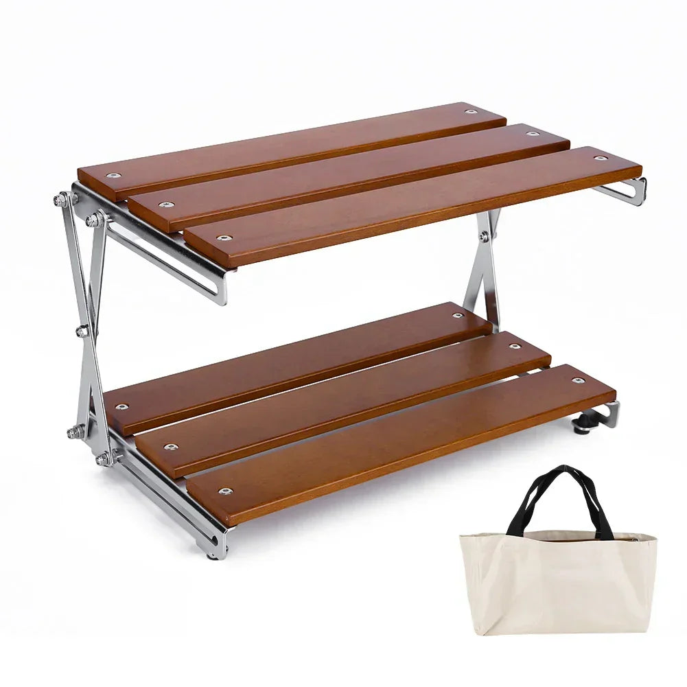 Exquisite Multifunctional Folding Camping Rack