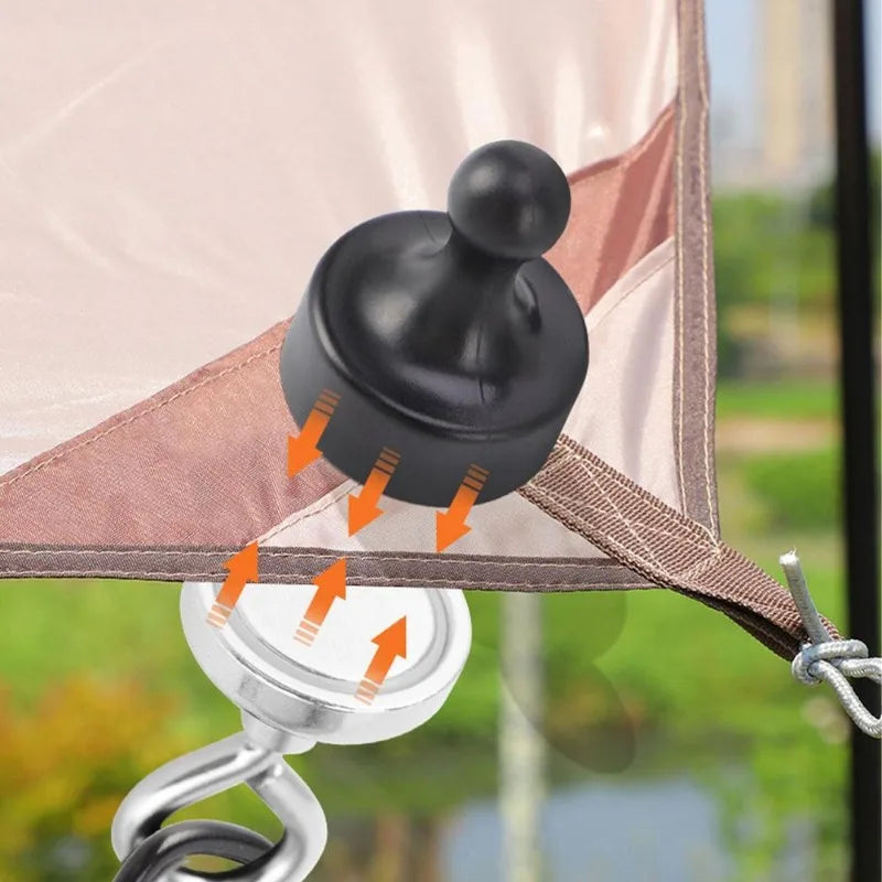 Multifunctional Magnetic Hook with Strong Suction for Outdoor Tents