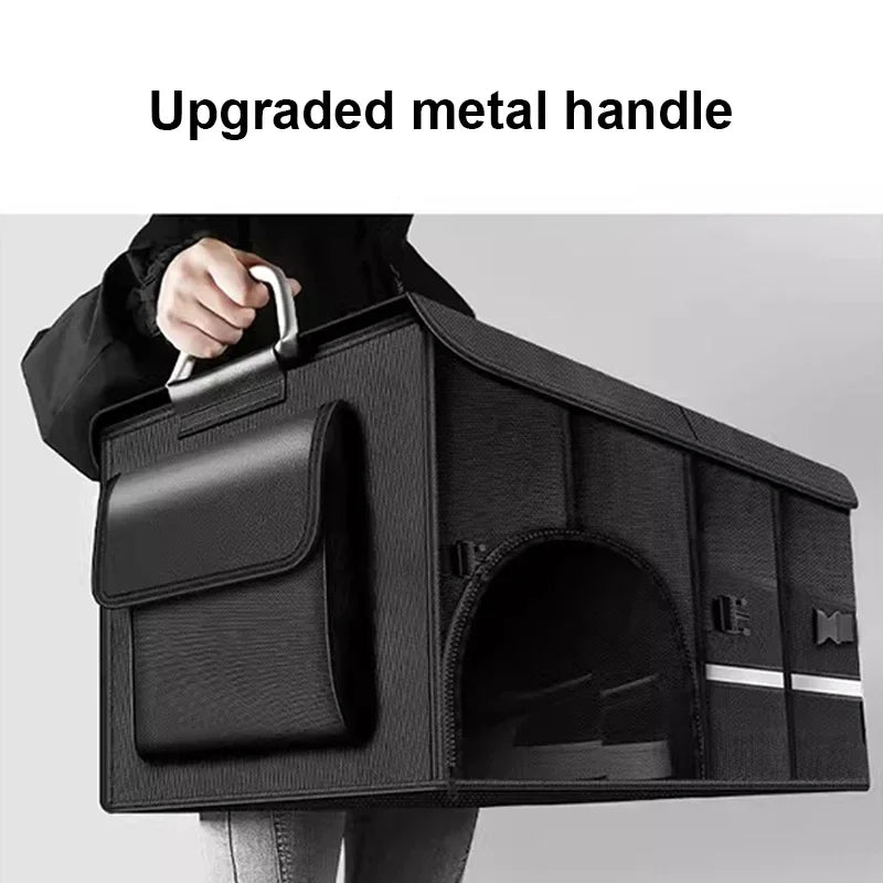 72L Foldable Waterproof  Storage Box Black