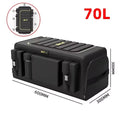 70L Foldable Storage Organizer with Lid Box Black