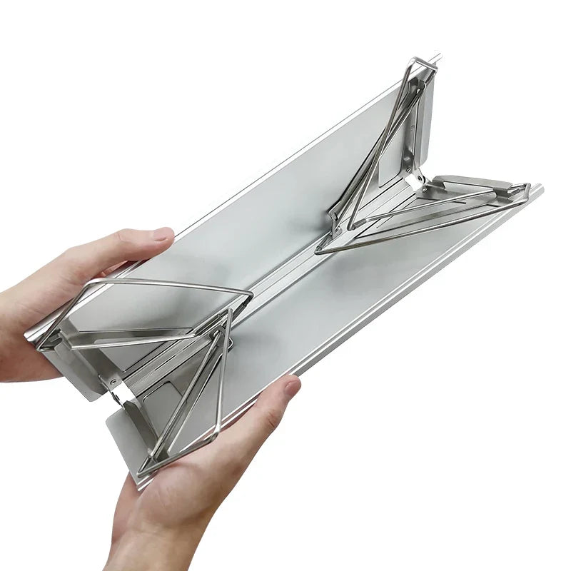 Ultralight Mini Folding Camping Table Silver