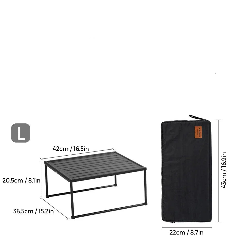 Folding Portable Camping Table Black