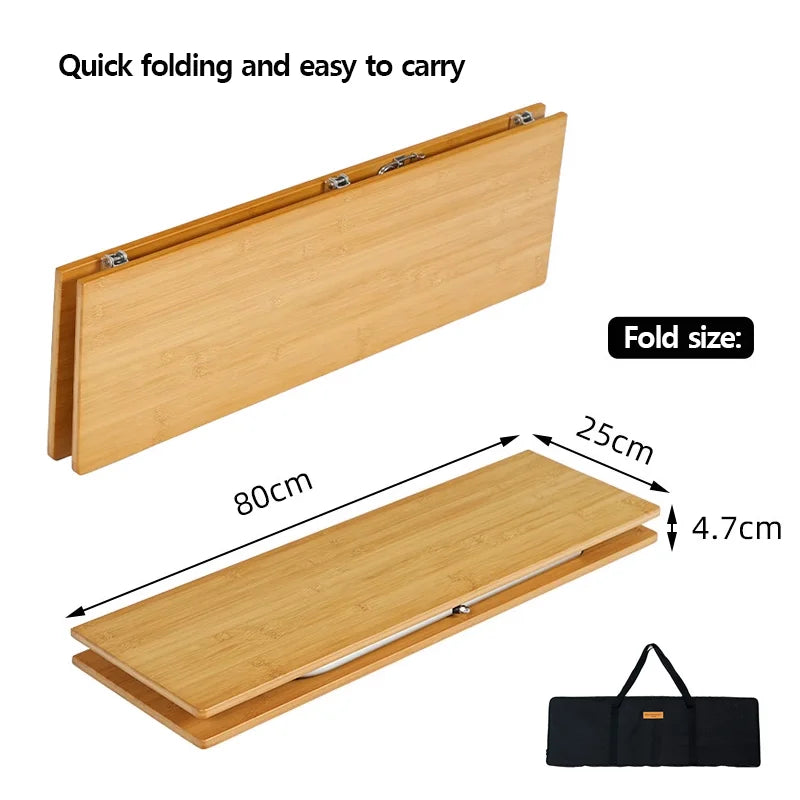 Bamboo Folding Table