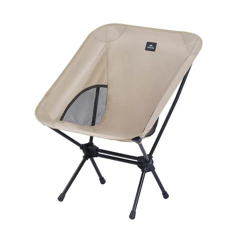 Ultralight Camping Folding Chair Portable Widened Seat Khaki