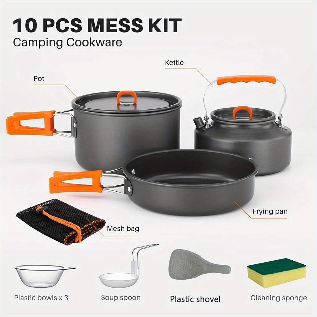 Outdoor Camping Cookware Set with Storage Bag