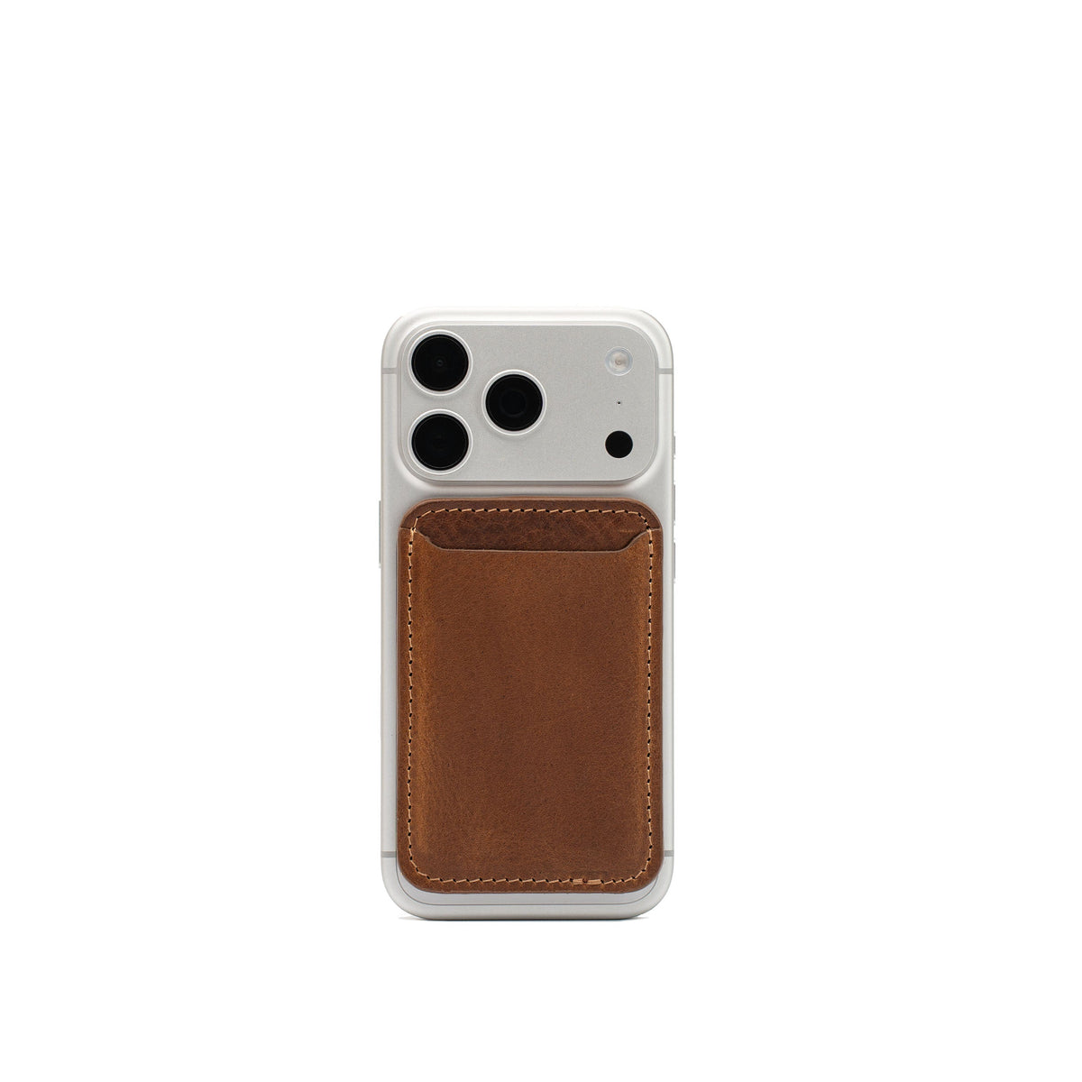 Cartera de piel de grano completo compatible con MagSafe - Classic