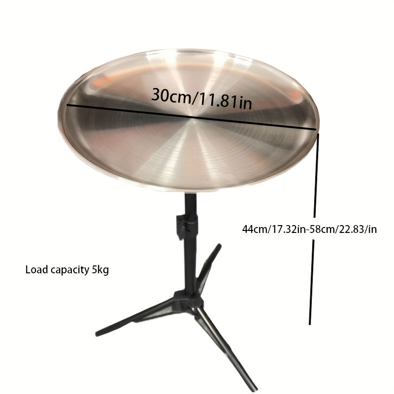 Outdoor Camping Coffee Table with Tripod Base