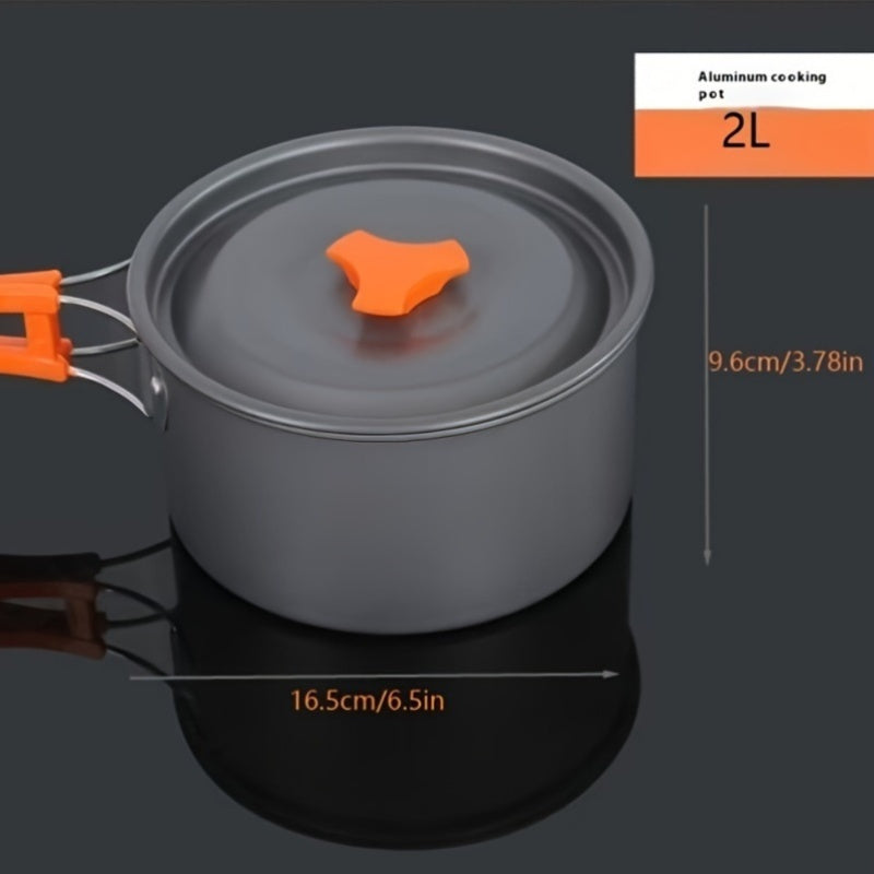 Outdoor Camping Cookware Set with Storage Bag
