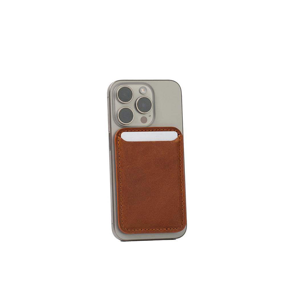 Cartera de piel de grano completo compatible con MagSafe - Classic