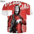 2020 New La Casa De Papel 3D Print T Shirt Women Men Money Heist The