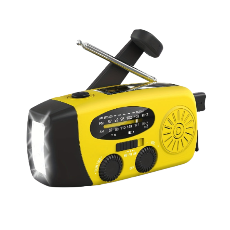 Emergency Solar Hand Crank Radio with Power Bank